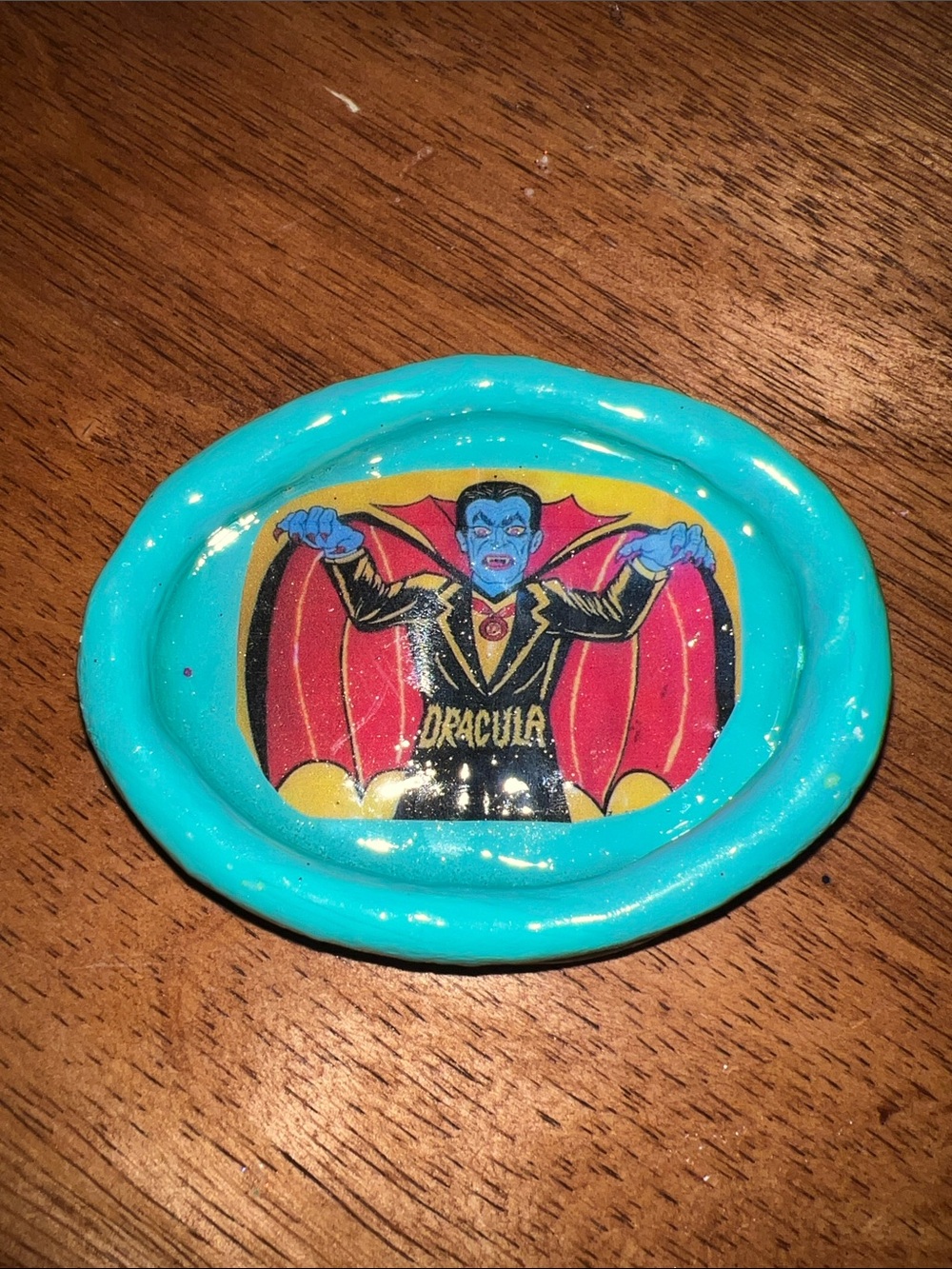 handmade Turquoise Dracula Decorative Trinket Dish - Home Accents